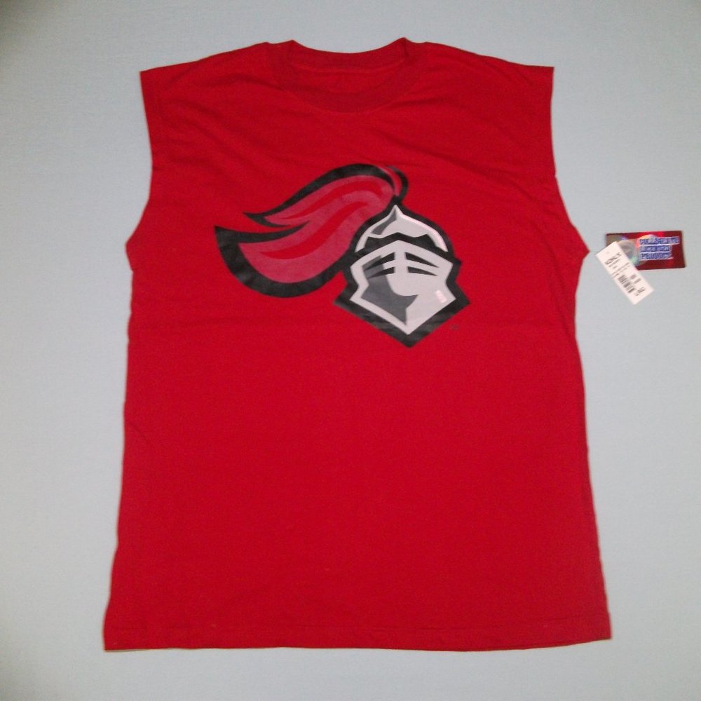 Mens Collegiate Rutgers Scarlet Knights Muscle Tee Tank-Red-Cotton-Large-NWT